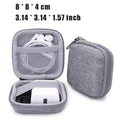 Portable Leather Earphone & Cable Organizer Bag — Travel Digital Accessories Case