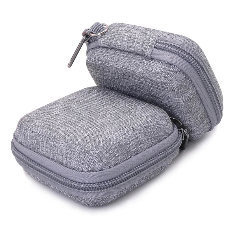 Portable Leather Earphone & Cable Organizer Bag — Travel Digital Accessories Case