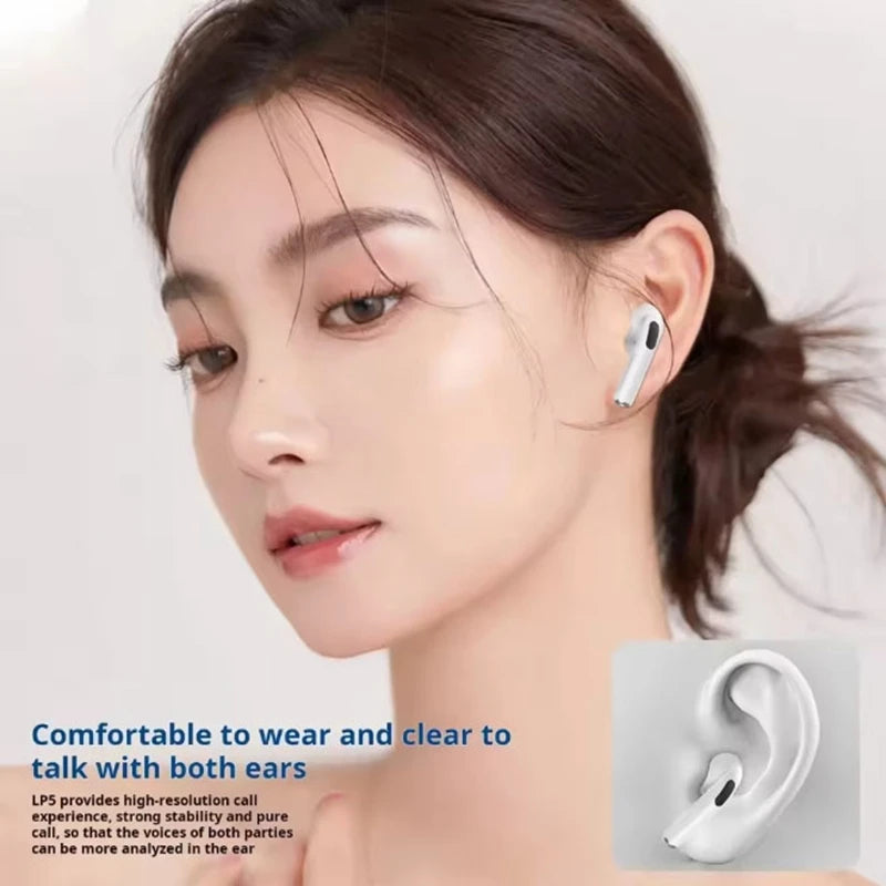 Wireless Earbuds TWS Bluetooth Headphones Deep Bass Stereo Sound Ear Buds Wireless Waterproof in-Ear Earphones with Mic,