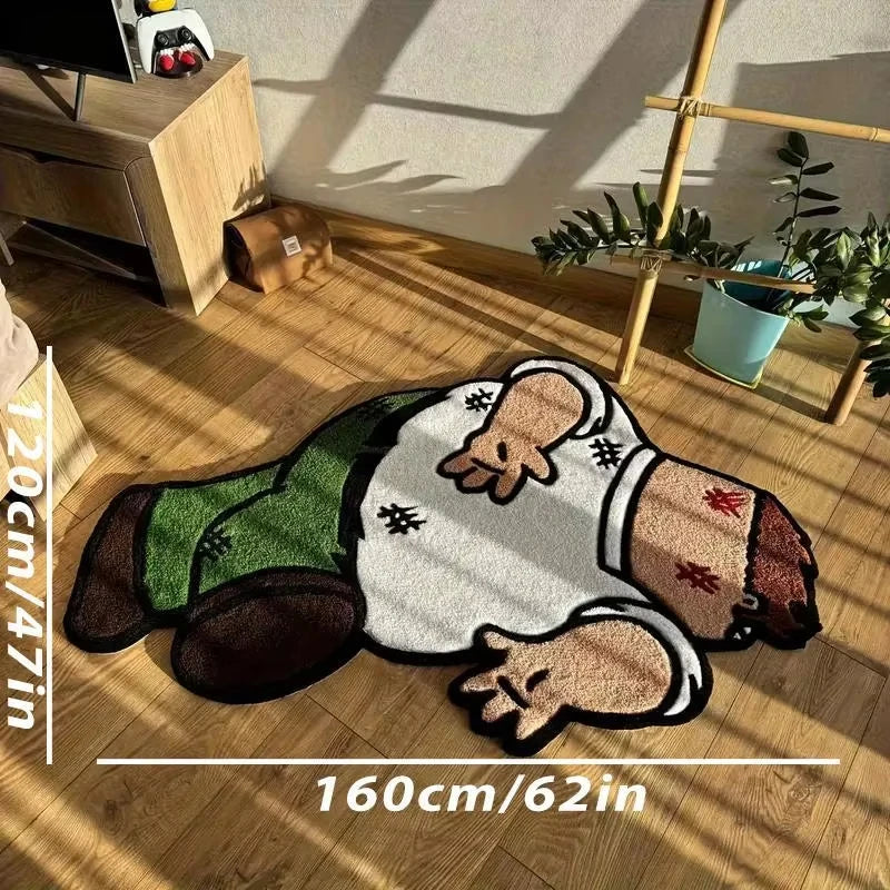 Alfombra Suave Estampada — Decoración Impermeable para Dormitorio y Sala