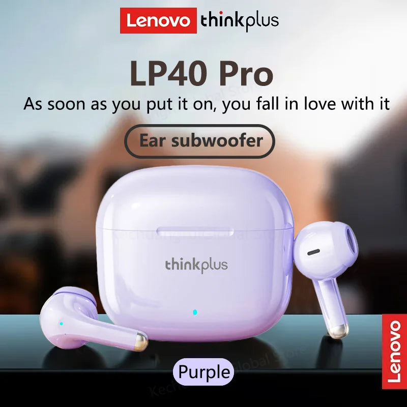 Auriculares Inalámbricos Pro X40 — Bluetooth 5.4 TWS HiFi Stereo