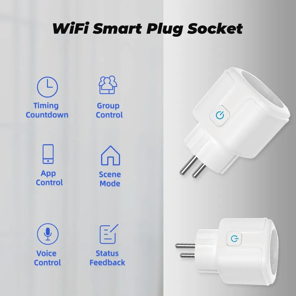 Smart Plug EU 20A WiFi — Voice Control with Alexa & Google Assistant
