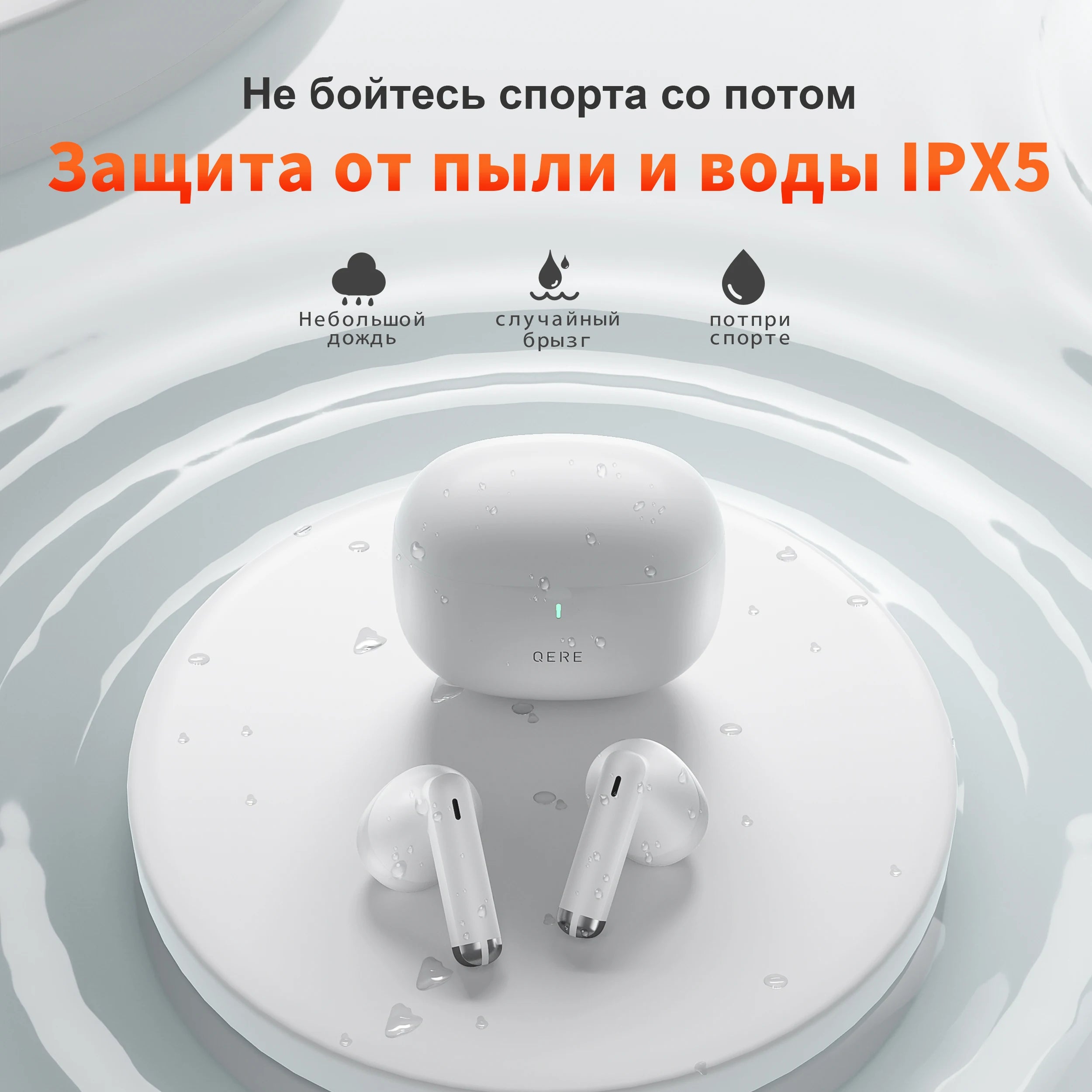 Wireless Earphones QERE E28 NEW TWS Bluetooth 5.3 HD Microphone HIFI Headphone 13mm Driver Low Latency gaming waterproof Earbud